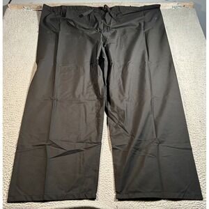 Allheart Scrub Pant Unisex 4XL 60X32 Black Wide Leg Uniform High Rise Drawstring